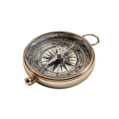 Ornate rose gold compass
