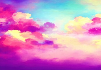 Obraz premium colorful clouds in the sky