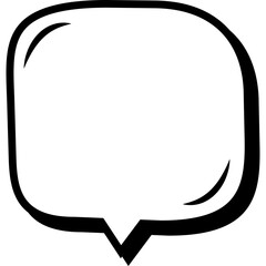 Retro empty comic speech bubble. Vector Illustration