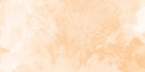 Abstract orange watercolor white background,  blotches of watercolor paint textured autumn or fall paper, texture with space for your text and any design,  beautiful abstract orange color  texture.