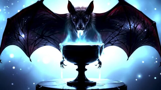 Bat and magical potion