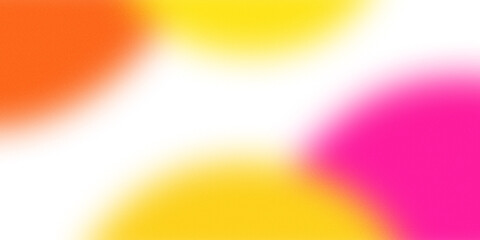 Aesthetic abstract frame element with bright colorful gradient blurred with noise and grainy texture.