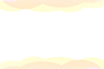 フレーム　水彩風　黄色