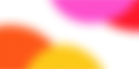 Aesthetic abstract frame element with bright colorful gradient blurred with noise and grainy texture.