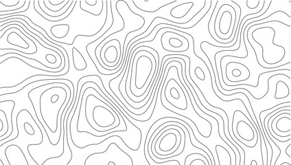 Fototapeta premium Topography world map vector template with detailed contour elevation lines in vintage outdoor cartography style, ideal for exploration maps, hiking trails, trekking routes, and adventure travel design