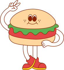 Illustration of Burger Character