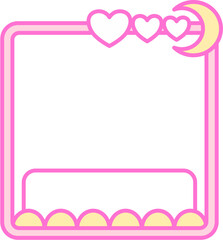 Colorful Decorative Frame with Pastel Color