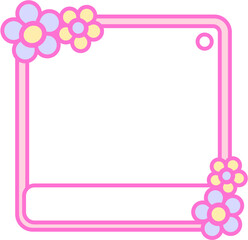 Colorful Decorative Frame with Pastel Color