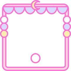 Colorful Decorative Frame with Pastel Color