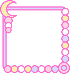 Colorful Decorative Frame with Pastel Color