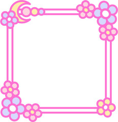 Colorful Decorative Frame with Pastel Color