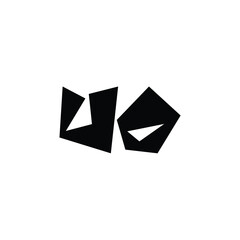 UO monogram logo design letter text name symbol monochrome logotype alphabet character simple logo