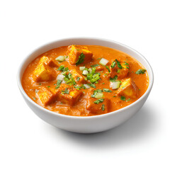 Paneer Butter Masala Isolated on Transparent Background