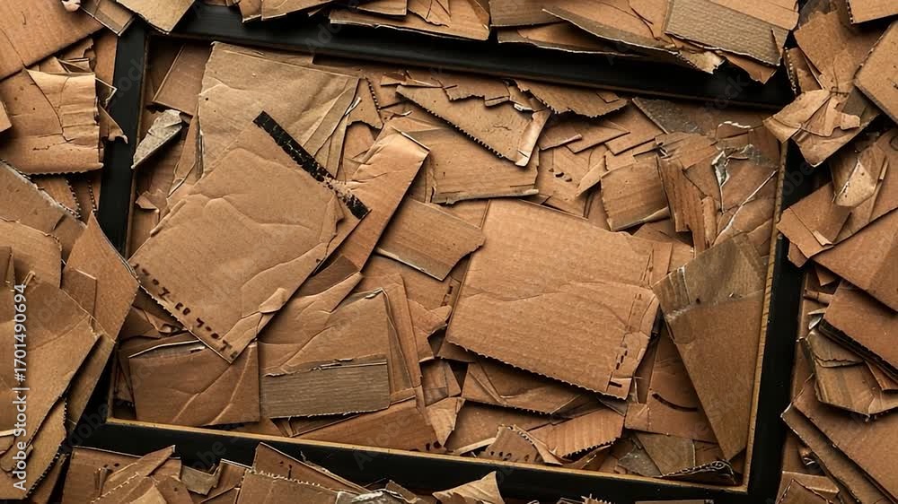 Poster a simple cardboard box sits atop a flat surface, perfect for storing small items or serving as a mak