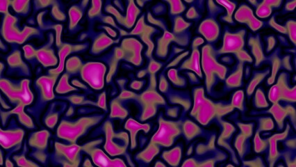 Abstract Swirling Pattern of Magenta and Dark Blue with Gold Accents organic texture