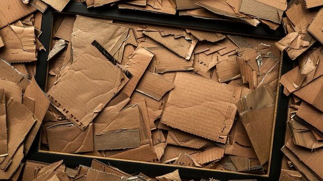 A simple cardboard box sits atop a flat surface, perfect for storing small items or serving as a makeshift container