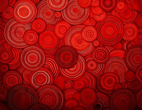 Abstract red circular pattern