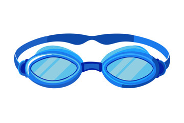 Fototapeta premium Blue swimming goggles