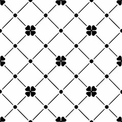 Abstract Geometric Floral Artwork