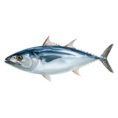 Fototapeta premium Tuna fish realistic detailed marine animal isolated on transparent background
