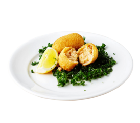 grey shrimp croquettes with herbs