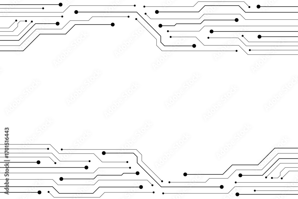 Poster circuit technology background with hi-tech digital data