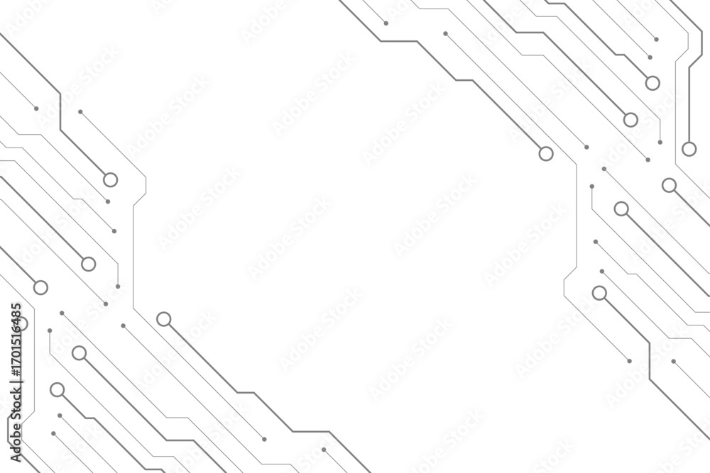 Aufkleber technology black circuit diagram concept. high-tech circuit board connection system.vector abstract 