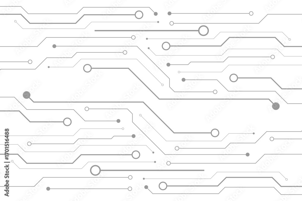 Poster vector technology black circuit diagram concept. abstract technology on white background. high-tech 