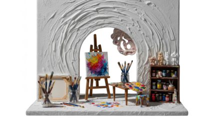 Artists grotto A miniature world of creativity