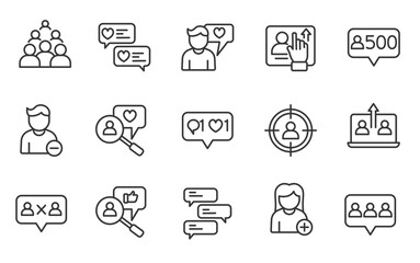 follower icon vector. editable