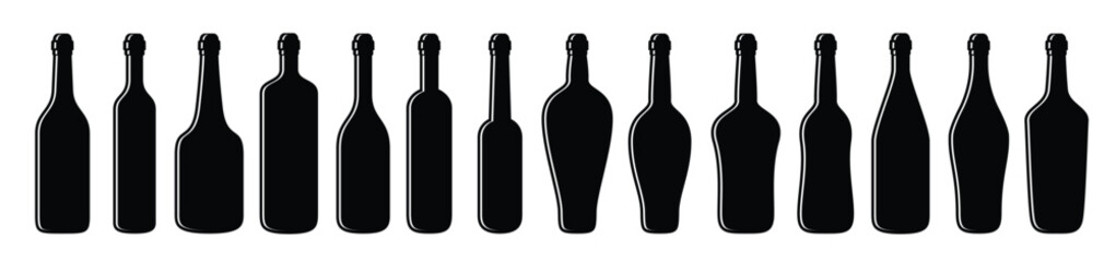 glass bottle vector design illustration isolated on white vector illustration