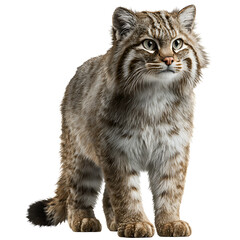 Obraz premium Andean Mountain Cat Isolated on Transparent Background
