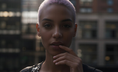 woman, black, face, person, people, boy, smiling, 