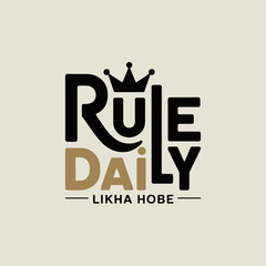 Modern typography logo design featuring 