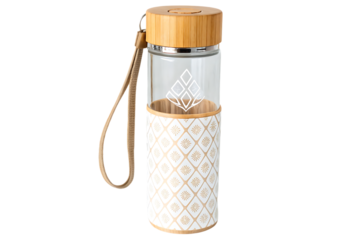 Reusable Glass Bottle, isolated on transparent background