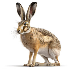 Obraz premium Antelope Jackrabbit isolated on transparent background