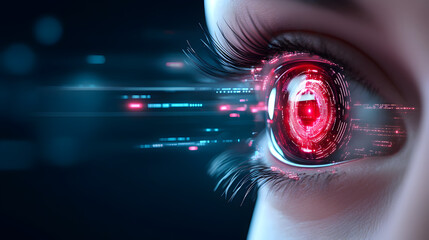 Abstract Digital Futuristic Eye