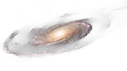A spiral Galaxy with transparent background PNG 