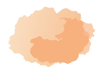 Vector art of abstract watercolor stain with peach color