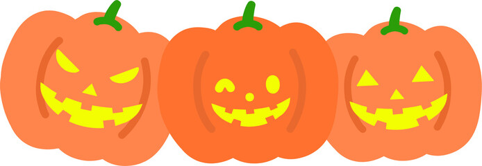 할로윈 호박과 유령