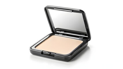 Pressed Mineral Foundation Compact Mockup with Built-In Mirror | Blank Cosmetic Packaging Template for Makeup Branding, Beauty Advertising, and Professional Product Presentation