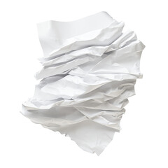 Obraz premium Crumpled white paper