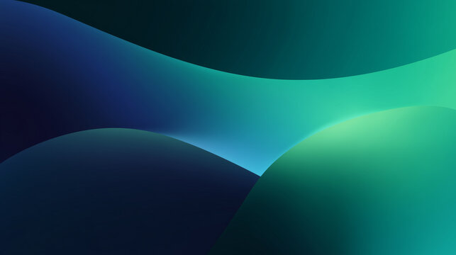 Cool tone gradient background in emerald and navy