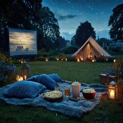 Outdoor Movie Night Under the Stars
