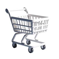 a close up of a shopping cart on a black background