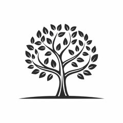Obraz premium Elegant Tree of Life Illustration Nature, Growth, and Harmony