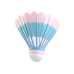 a close up of a badminton ball with a shuttle in the air