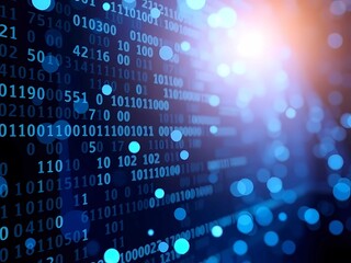 Glowing neon wave pattern with innovation, connection, and virtual energy