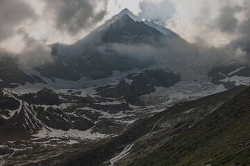 Lyskamm monte rosa glacier