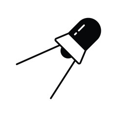 Spotlight icon with white background vector stock illustration